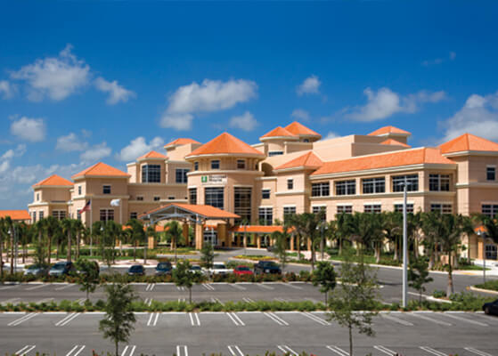 Exterior view of the Baptist Health South Florida Homestead Hospital