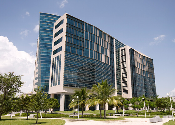 Exterior view of the US Federal Courthouse in Miami